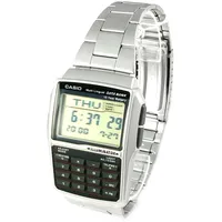 Casio Databank Man Calculator Stahl schwarz Silber