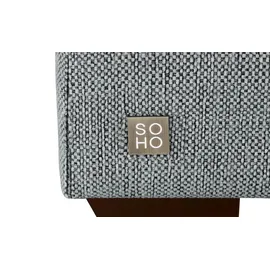 Soho Hocker Franka 75 x 42 x 62 cm Grau