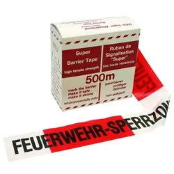 Absperrband, Feuerwehr-Sperrzone, rot/weiß, 500 m