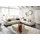 Candy Eckcouch Polyester 3-Sitzer Beige