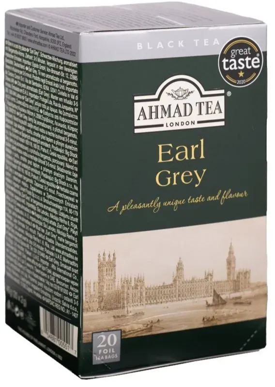 Ahmad Tea Earl Grey Tea Schwarzer Tee 20x2 g