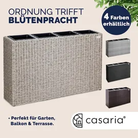 CASARIA Blumenkasten 95 x 27 x 60 cm creme