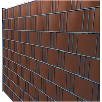 Noor Sichtschutzstreifen 0,19 x 255 cm Braun PVC