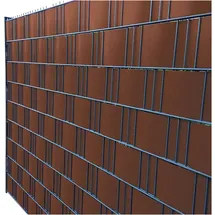 Noor Sichtschutzstreifen 0,19 x 255 cm Braun PVC