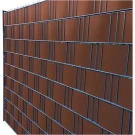 Noor Sichtschutzstreifen 0,19 x 255 cm Braun PVC