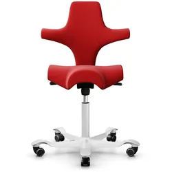 HAG Capisco 8106 Stoff Xtreme Rot Gestell Weiss