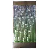 JVmoebel Wandpaneel mit Wasserblasen LED Wasserwand Wasser Wand Beleuchtete Transparent, Made in Europa weiß