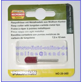 PROXXON Raspelfräser Zylinder mit Rundkopf,