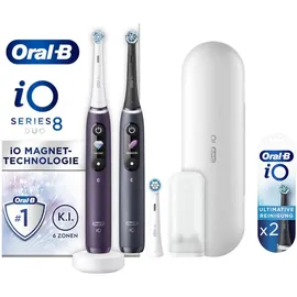 Oral-B iO Series 8 violet ametrine + 2. Handstück black onyx + Aufsteckbürste 3 St.