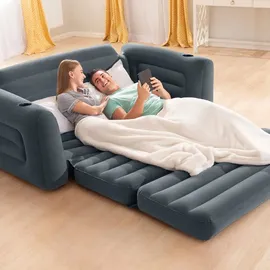 Intex Schlafcouch Futon 2-Sitzer Grau