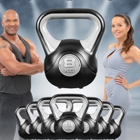 MIWEBA Sports Kettlebell KB200, Kunststoff-Kugelhantel, 4-12 kg, Anti-Rutsch-Griff, Hartgummifüße