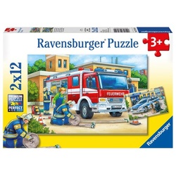 Puzzle Ravensburger Polizei und Feuerwehr 2 X 12 Teile