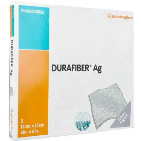 Smith&Nephew Durafiber AG Pro Wundverbände 15x15cm 5 Stück