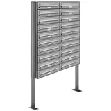 AL Briefkastensysteme 20 Fach Silber
