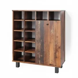 Vicco Fynn Badschrank 78,4 x 91,6 x 34 cm Braun/Weiß