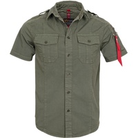 Alpha Industries Basic Shirt Slim S«, kurzarm (Sale) sage green, Größe XXL