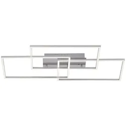 LED Deckenleuchte, stahlfarben, modernes Design, CCT-Steuerung, Flur