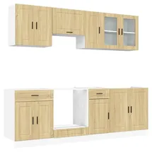 vidaXL 8-tlg. Küchenschrank-Set Porto Sonoma-Eiche Holzwerkstoff