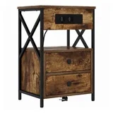 vidaXL Nachttisch Geräucherte Eiche 40 x 31 x 60 cm Braun