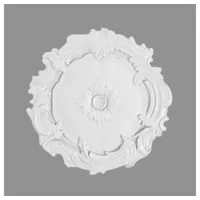 PROVISTON Stuckrosette Polystyrol Durchmesser 400 mm Weiß Deckenrosette