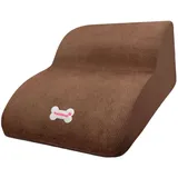 Stgfyxgs 3 Stufige Hundetreppe Aus Schaumstoff für, Geeignet für ältere Hunde Und Katzen, Kaffee