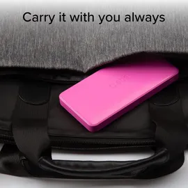 SBS Powerbank fast charge mit 10.000 mAh und 2 USB Rosa