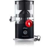 Ufesa Squeeze & Go, Zitruspresse Elektrisch mit USB-C wiederaufladbar, Tragbares, Orangenpresse, Zitronenpresse, Limettenpresse, 1500mAh Akku, 220 ml, BPA-frei, Schwarz