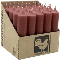 Kerzenfarm Hahn Stabkerzen 100 x 22 mm Schlamm 25 St.