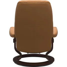 Stressless Relaxsessel Consul Kunstleder 72 x 94 x 70 cm Braun mit Hocker