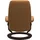 Stressless Relaxsessel Consul Kunstleder 72 x 94 x 70 cm Braun mit Hocker