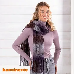 Strickanleitung – Schal mit Fransen aus Woll Butt Zoey