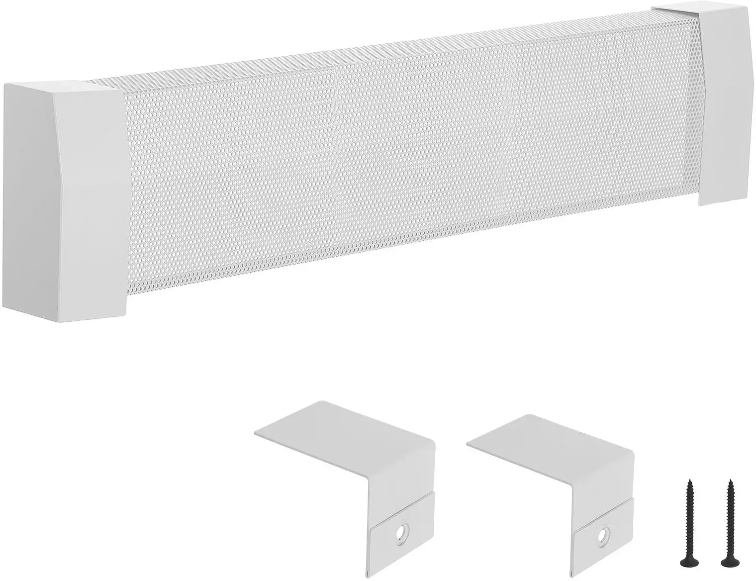 VEVOR Heizungsabdeckungen, Premium-Serie, 917 x 81 x 193 mm, Standard-Frontabdeckung für Heizkörper elektrische Heizgeräte, Ersatzabdeckung aus robustem Stahl, für Schlafzimmer, weiß