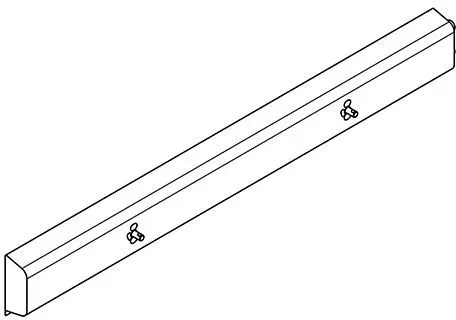 KWC Aquarotter Armatureneinheit, Edst., W.-Mont., 2 Waschplätze, 1400 mm, Wasser rechts, 2030071778 2030071778