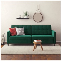 Dorel Home 3-Sitzer »Hartford«, Bettfunktion, Rückenlehne 2-teilig, 3-fach verstellbar, Sitzhöhe 43 cm grün