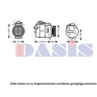AKS DASIS Kompressor, Klimaanlage