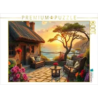 Calvendo Puzzle Sonnenuntergang am Meer | 1000 Teile Lege-Größe 64 x 48 cm Foto-Puzzle für glückliche Stunden