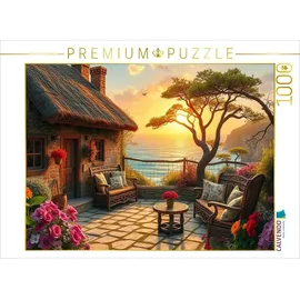 Calvendo Puzzle Sonnenuntergang am Meer | 1000 Teile Lege-Größe 64 x 48 cm Foto-Puzzle für glückliche Stunden