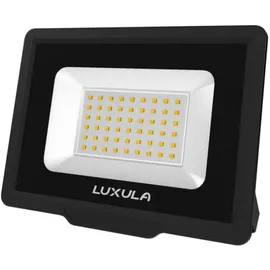 LUXULA LED Fluter, 50W, 3000K Warmweiß, 5000lm, Außenstrahler Schwarz IP65