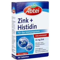 Abtei Zink+Histidin Tabletten titandioxidfrei