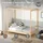 ML-Design Kinderbett Fußballtor 70 x 140 cm Kiefer naturbelassen beige
