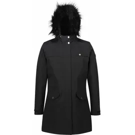 Regatta Serleena II Parka für Damen Wasserdicht mit Kapuze , Farbe:Schwarz, Größe:38 - Schwarz 38