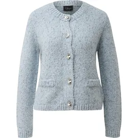 s.Oliver Strickjacke aus Alpakamix mit angedeuteten Taschen Blau 44