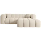 altdecor Ecksofa in L-Form Corner Sofa Bett Eckcouch Couch Wohnlandschaft Cauchsofa Olea-L1-231x173x74 cm Beige