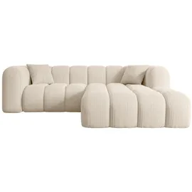 altdecor Ecksofa in L-Form Corner Sofa Bett Eckcouch Couch Wohnlandschaft Cauchsofa Olea-L1-231x173x74 cm Beige