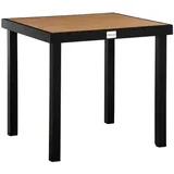 Outsunny Gartentisch 80 x 80 x 74 cm Beige