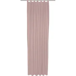 Vorhang WIRTH "Uni Collection", rosa, B:142cm H:215cm, Baumwolle (Bio-Baumwolle), Gardinen, nach Maß