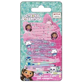 gabby's dollhouse Schmuckset Haarspangen Set 6 Clips rosa
