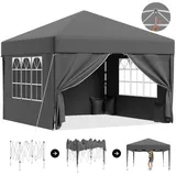 GUNJI Pop-up Partyzelt 3x3/3x6 faltzelt Pavillon Gartenpavillon Winterfestes uv