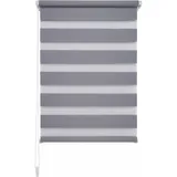LIEDECO Doppelrollo Klemmfix-Duo-Rollo 45 x 160 cm grau