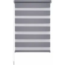 LIEDECO Doppelrollo Klemmfix-Duo-Rollo 45 x 160 cm grau